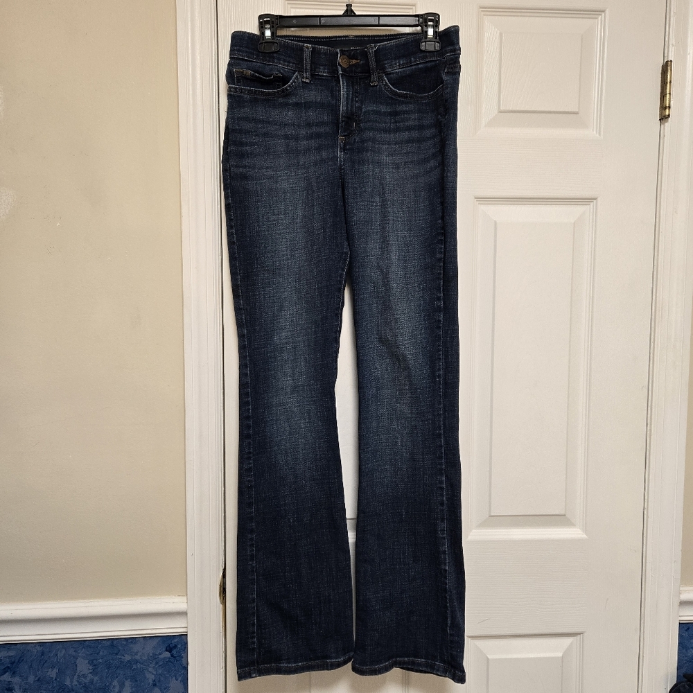 Lee Womens Denim Blue Jeans Regular Fit Bootcut Mid Rise Size 10